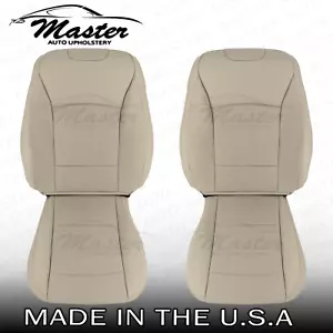 Front 2015 - 2017 Fits Subaru Outback Legacy Perforated Tan Vinyl Seat Covers - Picture 1 of 21