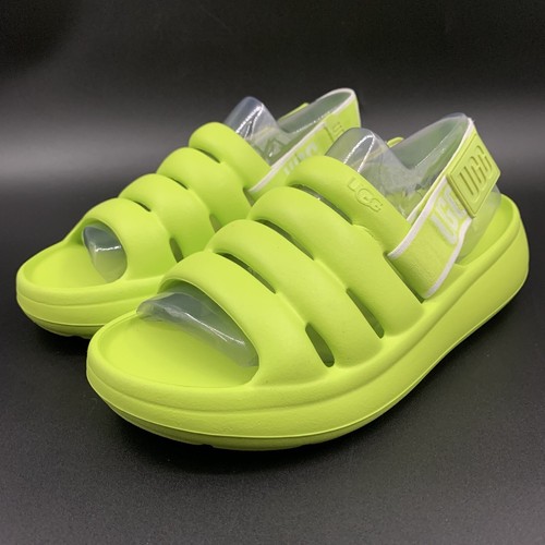 SANDALO SLINGBACK IMPERMEABILE UGG SPORT YEAH SLIDE DONNA US 9 VERDE LIME