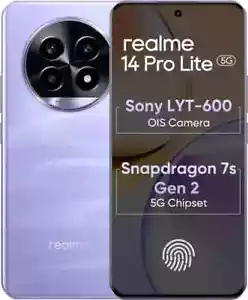 realme 14 Pro Lite 5G RMX3990 Factory Unlocked Dual SIM-256 GB Global ROM-Purple - Afbeelding 1 van 13