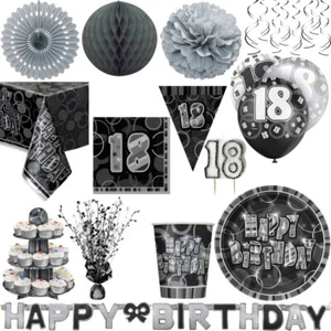 18. Geburtstag Party Dekoration Zahl völljährig Geburtstagsfeier Set Geschirr - Bild 1 von 43