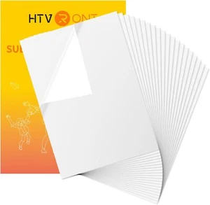 HTVRONT Sublimation Sticker Paper - 20 Pcs Matte White White,  - Picture 1 of 6