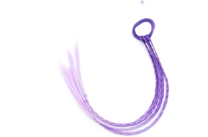 Purple De Purple Band Dirty Braided Ponytail Elastic Rubber Band - Picture 1 of 30