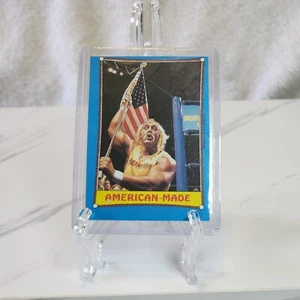 WWF Hulk Hogan 1987 Topps Card #35 American-Made Ringside Action Base - Picture 1 of 2