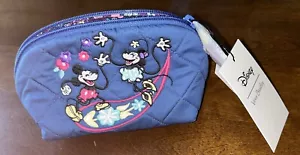 Vera Bradley Disney Mickey Sensational Six Paisley Clamshell Cosmetic Bag Case - Picture 1 of 6