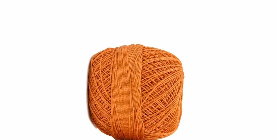 Cotton Orange Thread Crochet For Jewelry Making And Craft Work- Pack Of 10 Rolls - Image 1 of 1