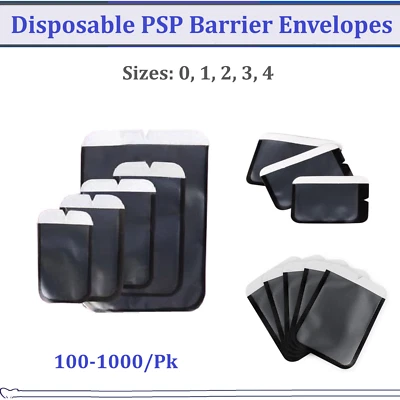 BROOKLYN DENTAL SUPPLIES X-Ray Barrier Envelopes for Phosphor Plate Dental Digital X-Ray Size 0 1 2 3 4