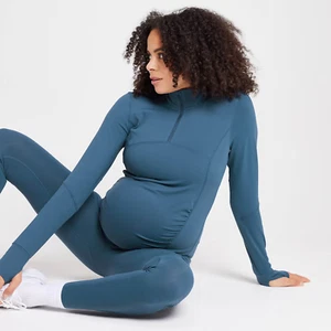 Top de entrenamiento MP Power Maternity 1/4 cremallera para mujer talla M (10-12) PVP £42 - Imagen 1 de 6