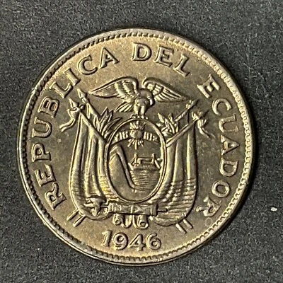 ECUADOR 1946 10 Centavos km# 76b elección sin circular Foto 1 de 2