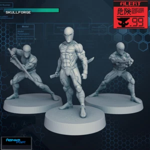 Grigio Shinobi - SkullForge Studios - Miniature da tavolo Wargaming 32 mm - Foto 1 di 7