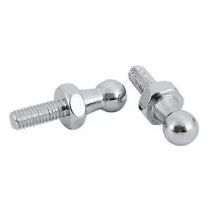 2X(2X 10mm Kugelbolzen Bolzen M6 für Federbein Gestänge Kugelkopf Bolzenmüt9847 - Picture 1 of 19