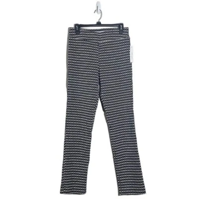 MARGARET M Slimning Pull On Pants Black Check Size M Women’s - Image 1 of 4