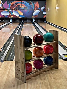 Custom Bowling Ball Rack Complete Sturdy Bowling Ball Storage Solution - Picture 1 of 23