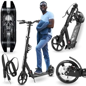 Scooter Faltbarer Aluminium-Scooter mit Federung & Tragegurt Skyline 200mm Räder - Bild 1 von 10