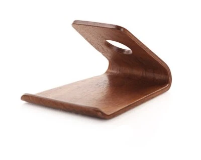 Wooden mobile phone holder Wooden base Mobile phone charging holder - Image 1 of 3