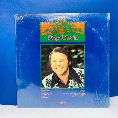 Record vinyl 33 RPM album cover sleeve vtg Lp 12" Roy Clark Country classic hits - Image 1 of 2
