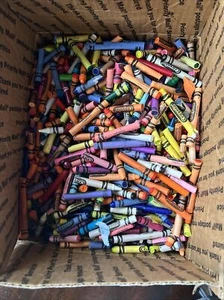 Gran Lote Crayones Rotos Cera 12 lb Artesanía a Granel Fusión Vela Crayola - Imagen 1 de 1