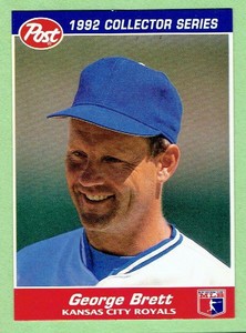 GEORGE BRETT Royals ~ 1992 Post Cereal ~ FREE SHIPPING