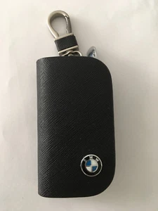 Leather Key Case Remote Holder Cover Wallet for BMW 1 2 3 5 7 X1 X3 X4 X5 X6 All - Picture 1 of 12
