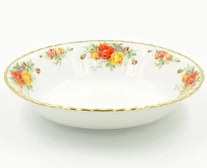 Royal Albert Orange Yellow PACIFIC ROSE Oval Vegetable Bowl - Picture 1 of 2