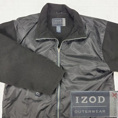 Jaqueta de golfe masculina IZOD PerformX tamanho M média lã vintage #h28 - Imagem 1 de 4