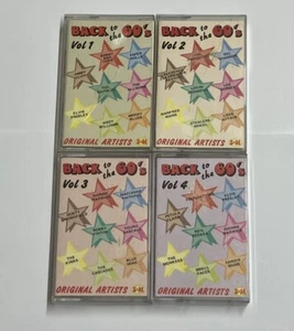 Back To The 60's - 4 x Cassette Sound & Music Compilation - Elvis, The Kinks Etc - Picture 1 of 4