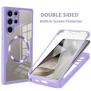 For Samsung Galaxy S25 S24 S23 Ultra Full Body Case Shockproof Magnetic Cover - Picture 1 of 24
