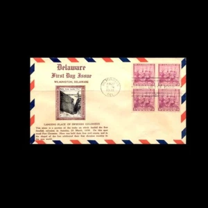 US Stamp Regular Issues Used, VF Scott # 836 PL# 7b Crosby Cachet Blk of 4... - Picture 1 of 1