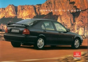 Honda Civic 5-dr 1996 UK Market Sales Brochure 1.6 SR, 1.6 LS, 1.5 VTEC-E & 1.4i - Picture 1 of 1