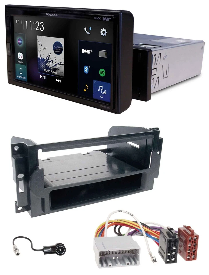 Pioneer DAB MP3 Bluetooth USB Autoradio für Chrysler PT Cruiser 300C Dodge Jeep - Bild 1 von 4