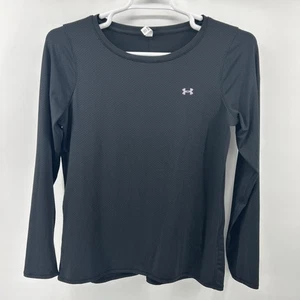 Under Armour HeatGear Herren Large Schwarz Logo Unisex Sport Stretch Langarm - Bild 1 von 10