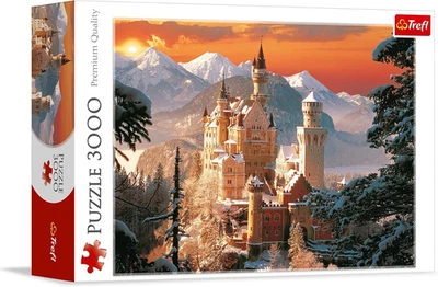 , Puzzle, Castello D'Inverno Neuschwanstein, Germania, 3000 Elementi, Qualità Pr - Immagine 1 di 4