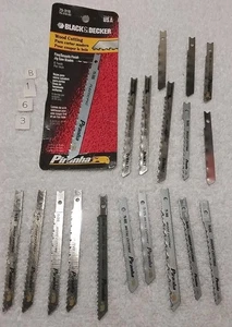 19pc BLACK &DECKER ASSORTED SIZES JIG SAW BLADES WOOD AND METAL USA 🇺🇸 - Picture 1 of 3