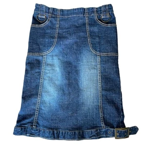 Angie Y2K Buckle Hem Denim Pencil Skirt size Medium - Picture 1 of 8