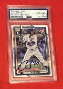 Cam Smith Astros 2024 1st Bowman Trading Card handsigniert PSA - Bild 1 von 3