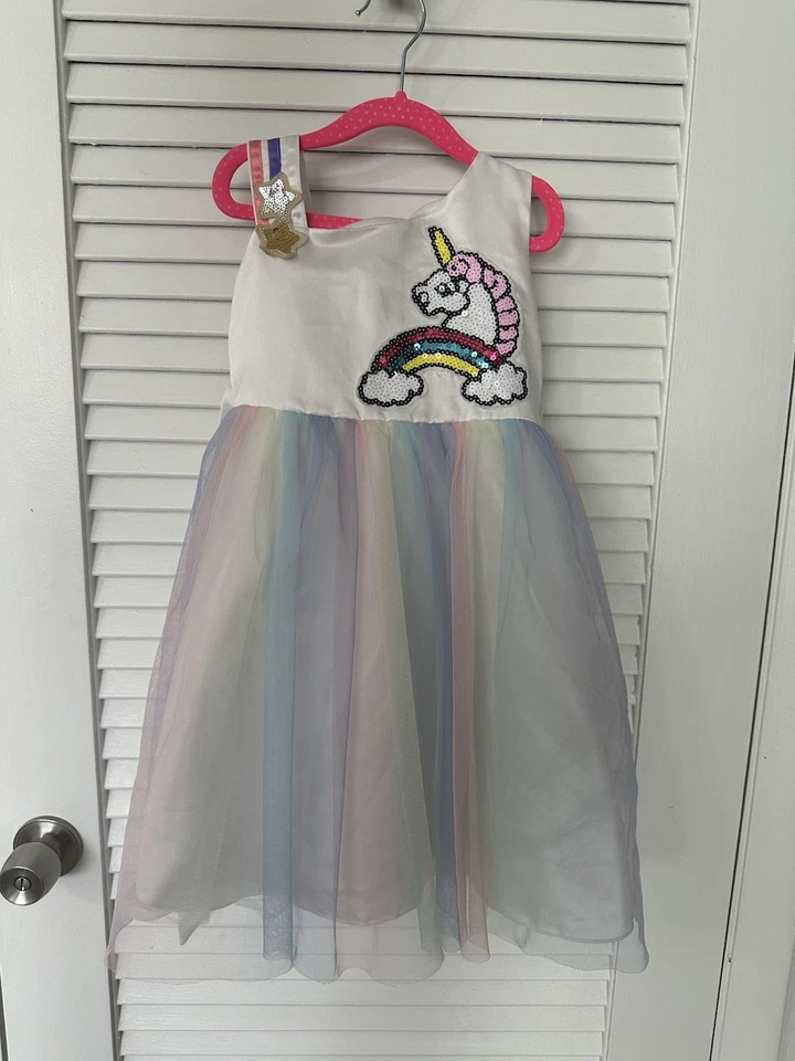 Vestido de tul arco iris unicornio Lola + The Boys para niñas 5/6 Foto 1 de 1