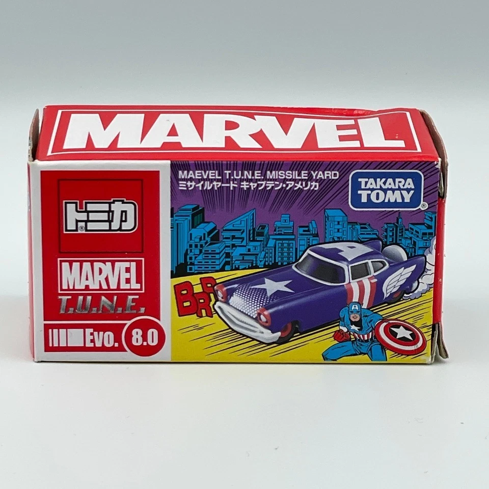 Tomica Marvel Tune Evo.8.0 patio de misiles Capitán América Foto 1 de 4
