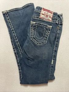 Vtg True Religion Jeans Made In USA Womens Bobby M 30x32 Boot Low Rise Stretch - Picture 1 of 10