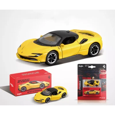 FERRARI SF90 STRADALE YELLOW 1:64 Maisto Auto Stradali Modellino Nuovo - Immagine 1 di 3