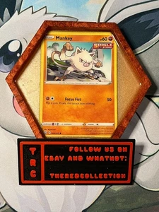 Pokemon Holo Tarjeta Coleccionable Rara - Posavasos de Resina - Bandeja de Baratijas - Mankey - Imagen 1 de 2