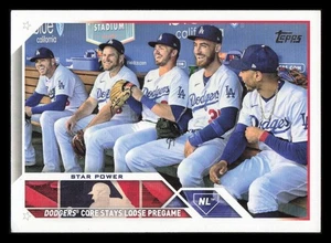 2023 Topps Los Angeles Dodgers Team Checklist Star Power Baseball Card #113 READ - Picture 1 of 2