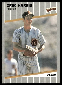 1989 Fleer Greg Harris Rookie San Diego Padres #306 - Picture 1 of 2