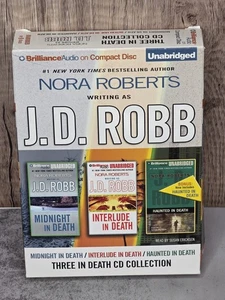 Three in Death: Midnight/Interlude/Haunted JD Robb Unabridged Audio on 9 CDs - Bild 1 von 4