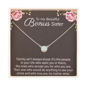 Sister in Law Christmas Gifts,Gifts for Sister in Law,To My Bonus Sister 925 ... - Picture 1 of 6