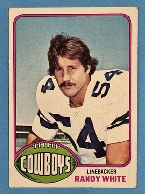 1976 Topps Randy White Rookie Card #158 Dallas Cowboys - Image 1 of 2
