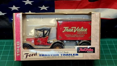 FORD TRACTOR TRAILER 1918 TOY DIE CAST 1/25 SCALE COLLECTOR LIMITED EDITION NEW - Image 1 of 4