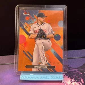 2025 Topps Finest Corbin Burnes Orange /25 Arizona Diamondbacks #14 - Picture 1 of 2