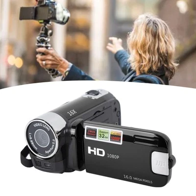 4K Camcorder Digital Video Camera TFT LCD 48MP 16X Zoom DV AV Night Vision Black - Image 1 of 4