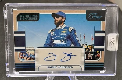 Jimmie Johnson Auto 1/1 Platinum Holo Center Stage 2025 Panini Turn Four Racing Foto 1 de 3