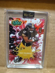 Wild Card Splat 2025 - Troy Polamalu rosa #10/10 Steelers - Imagen 1 de 3