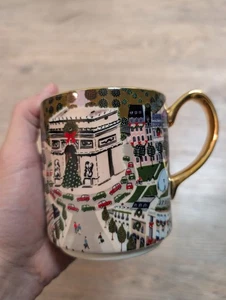NOEL A PARIS Weihnachten in Paris TASSE Anthropologie Holiday NEU - Bild 1 von 5